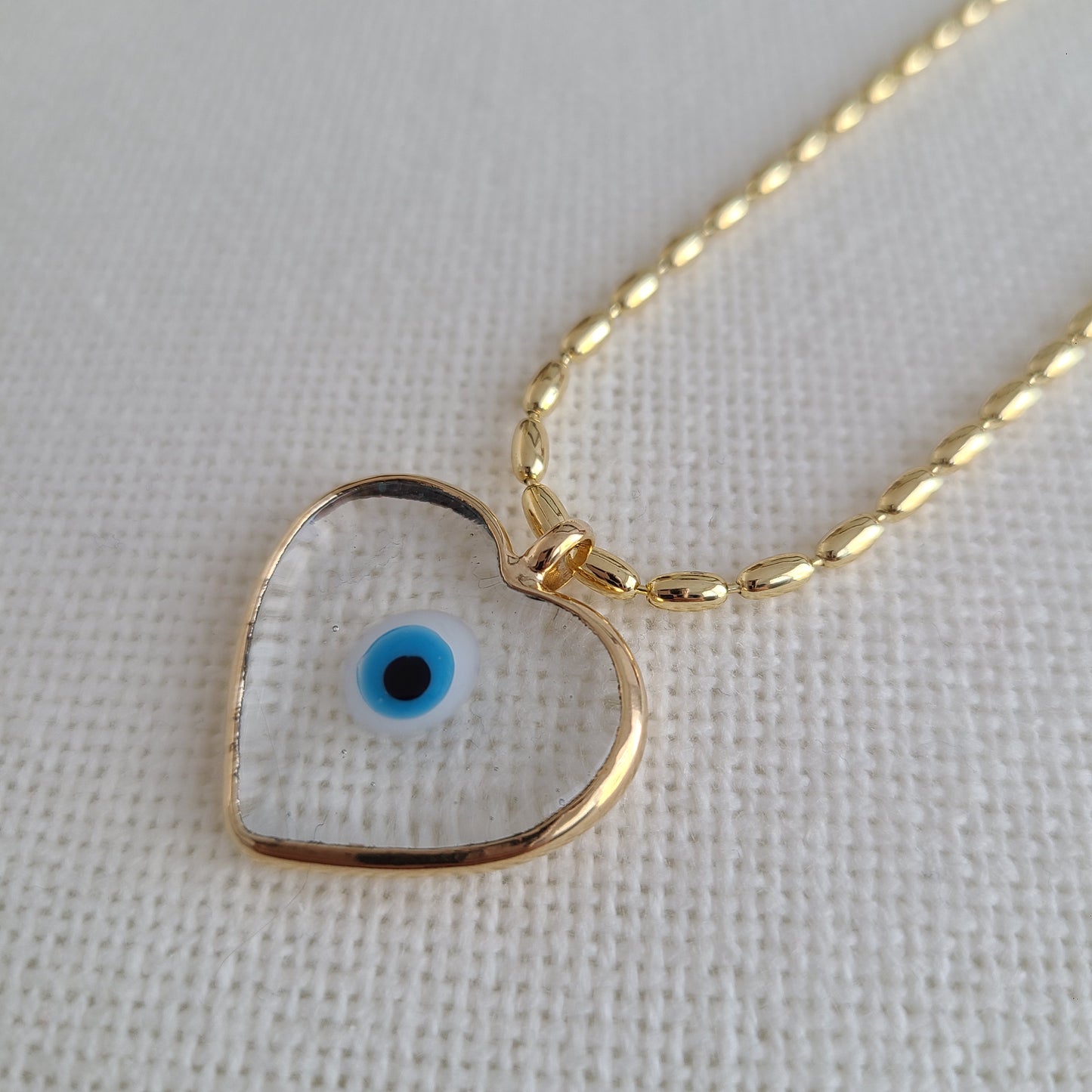 Evil Eye Heart - Necklace