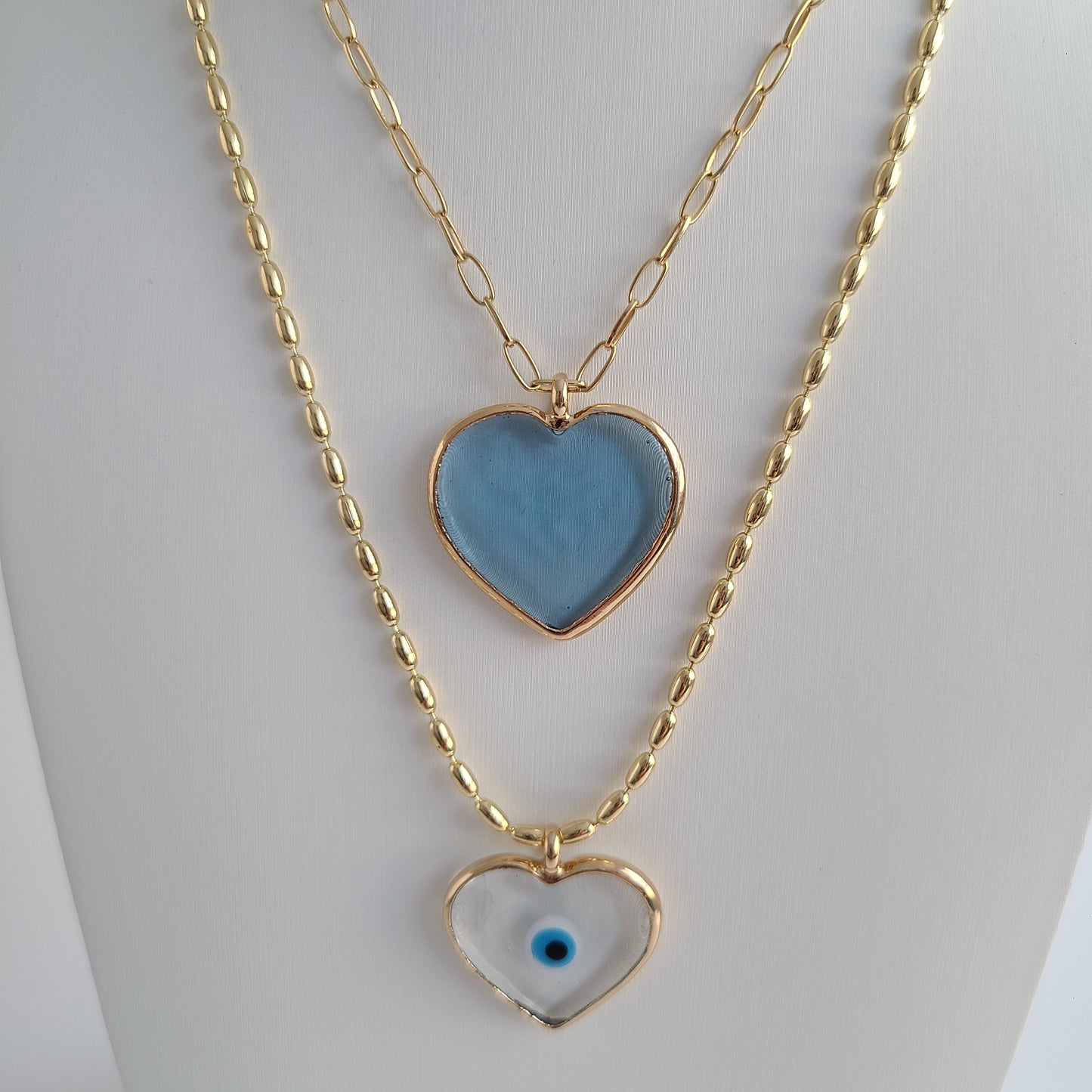 Evil Eye Heart - Necklace