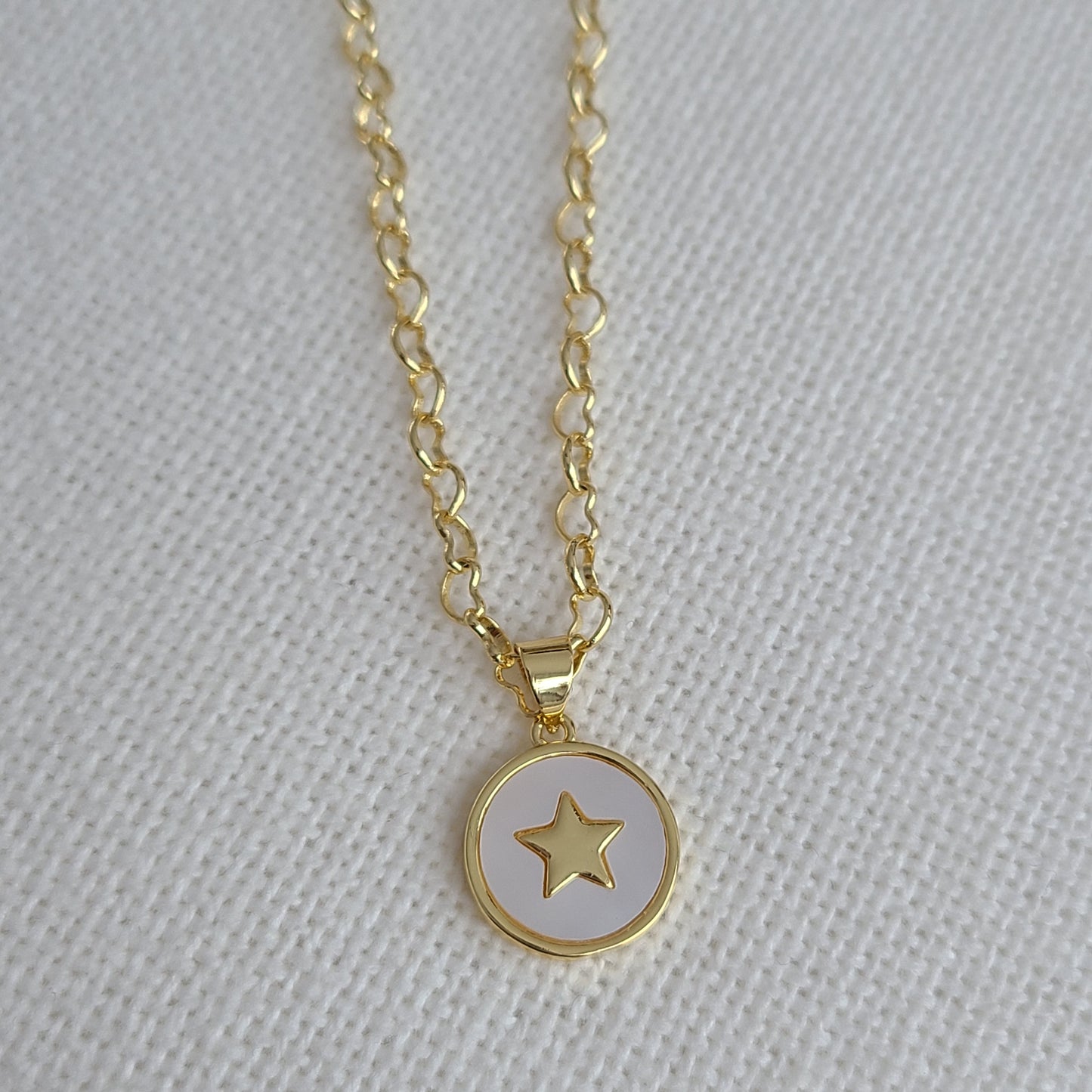 Star Mother of Pearl - Necklace