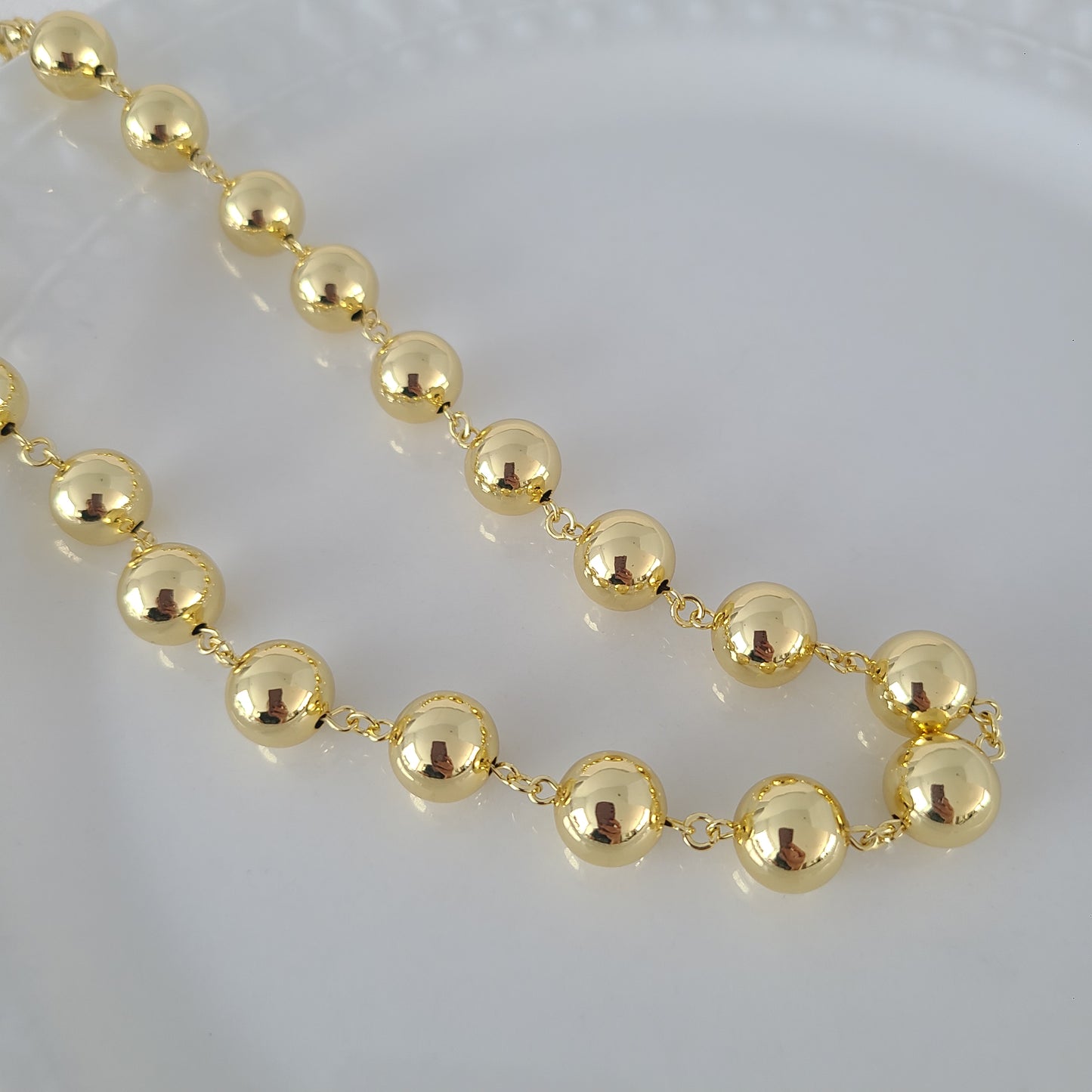 Gold Beaded Necklace