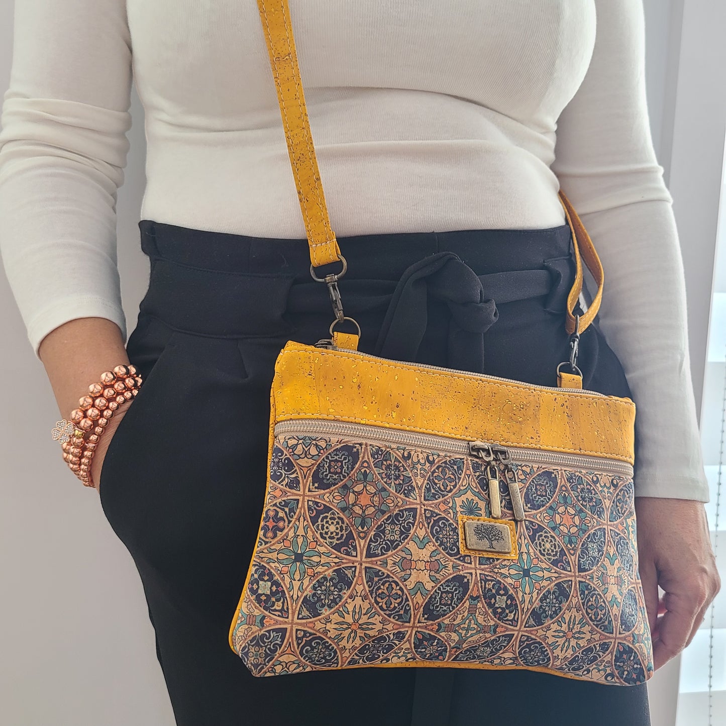 Yellow Mandala Bag Set