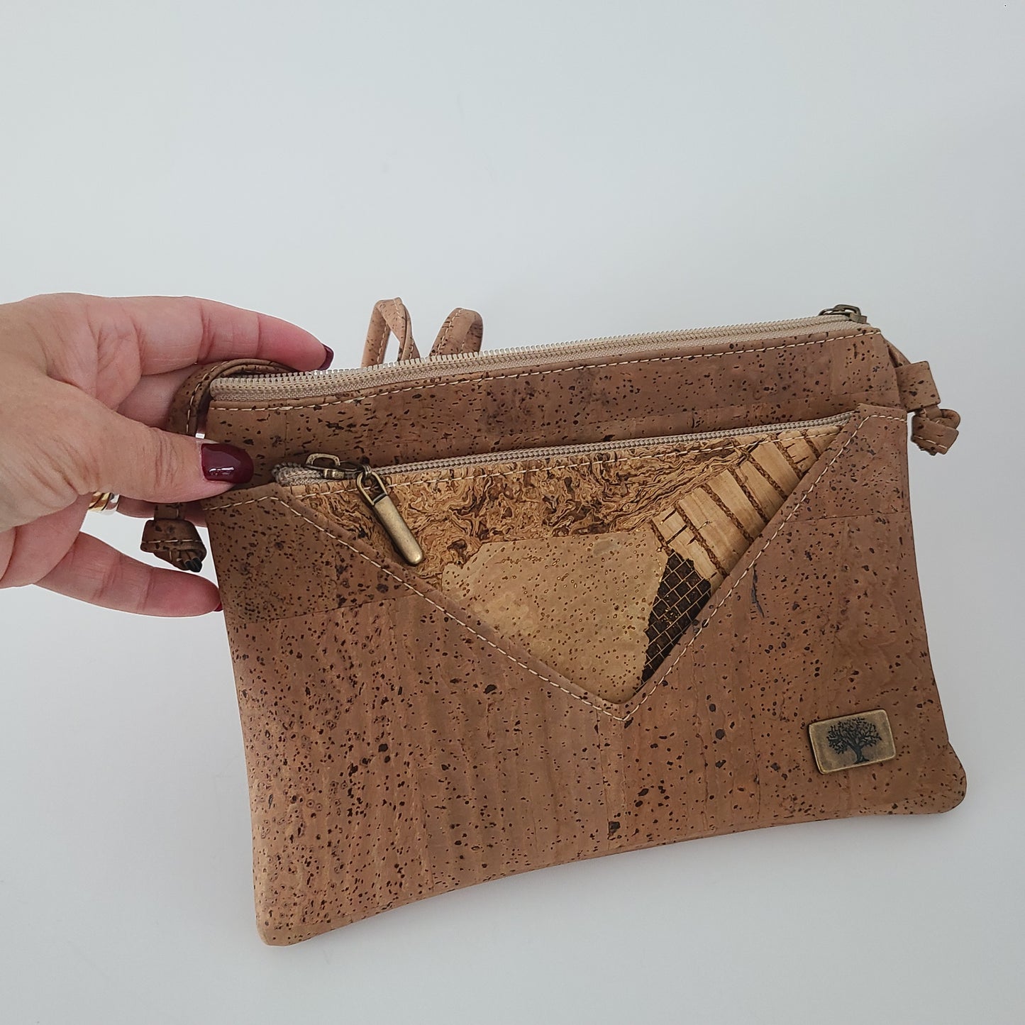 Veronique Cork Handbag - Brown