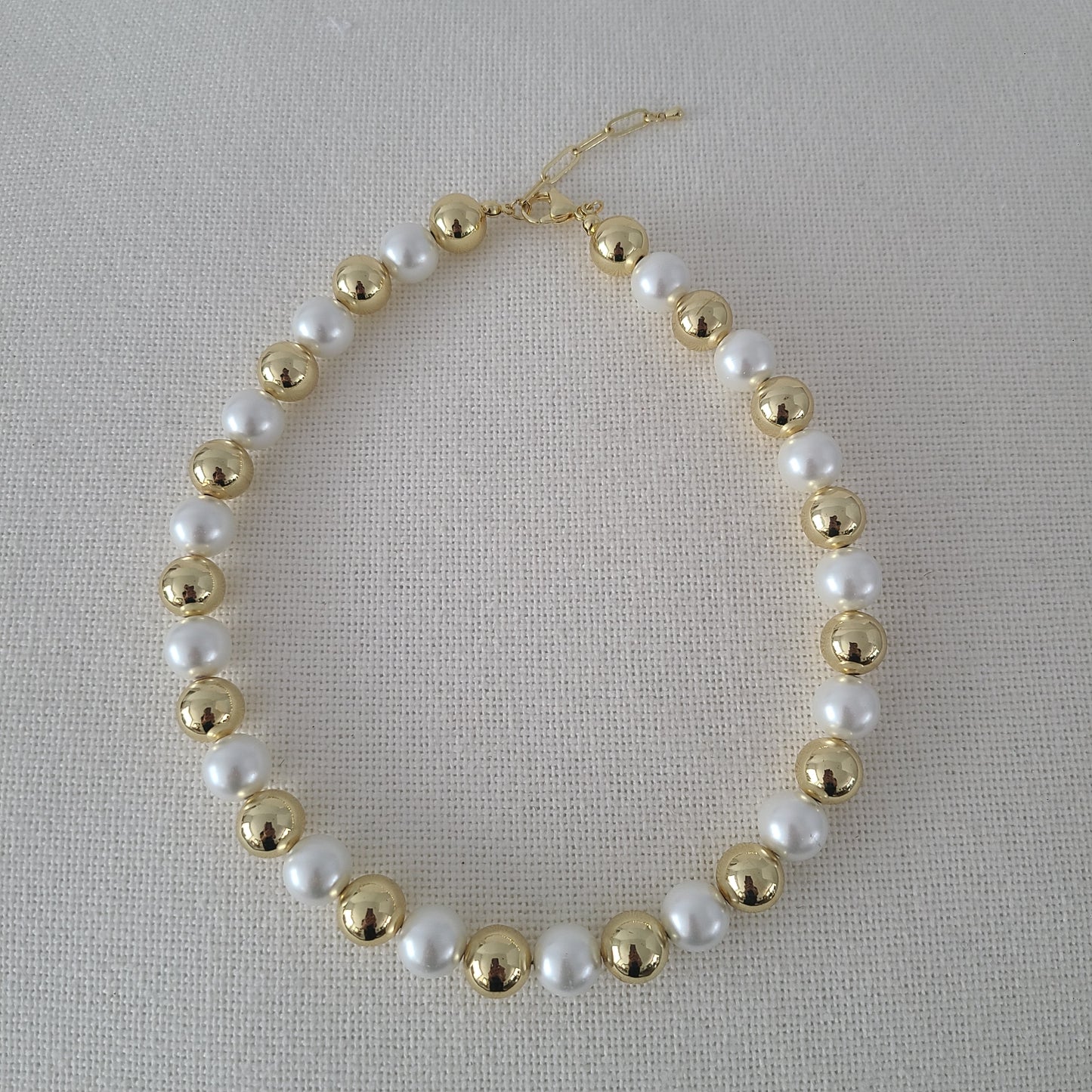 Maxi Gold & Pearls Necklace