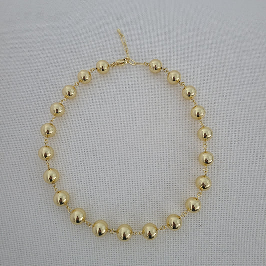 Gold Beaded Necklace