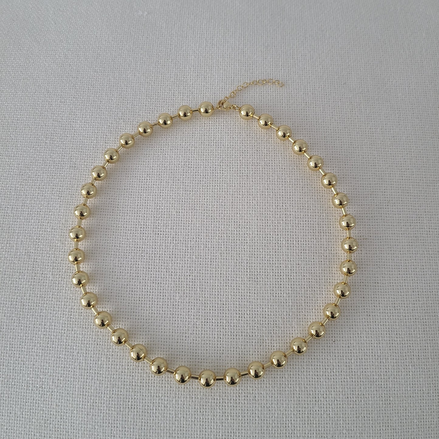 Small Golden Bead Necklace