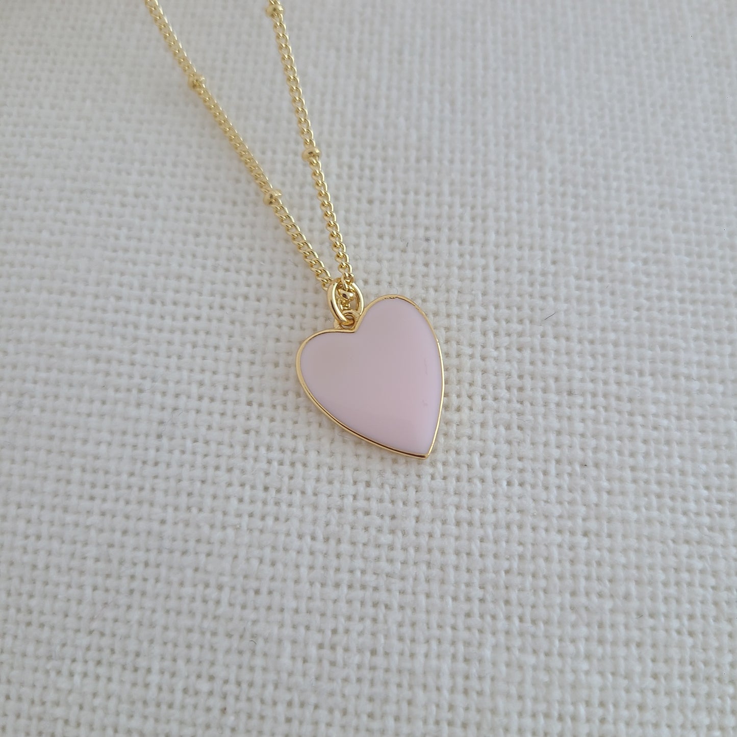 Pink Heart Necklace