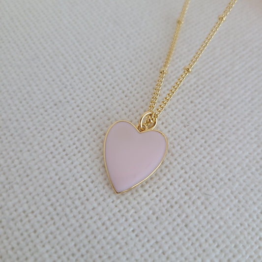 Pink Heart Necklace