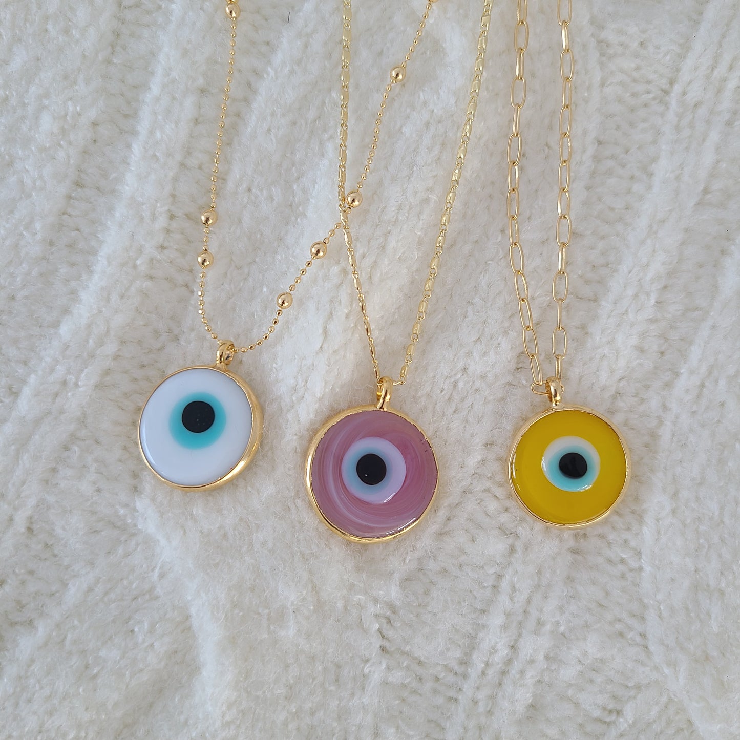 Murano Glass Evil Eye pendant Necklace