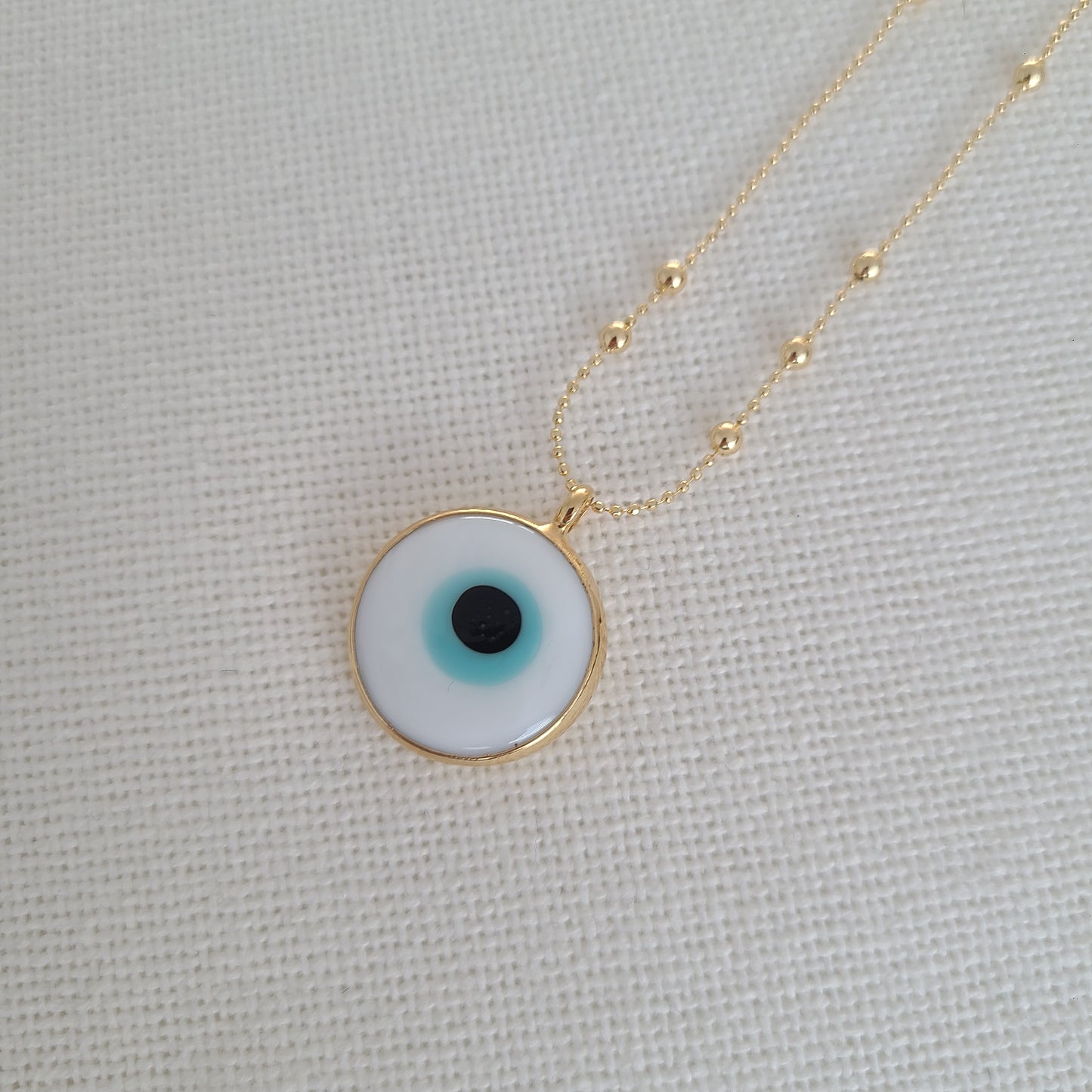 Murano Glass Evil Eye pendant Necklace