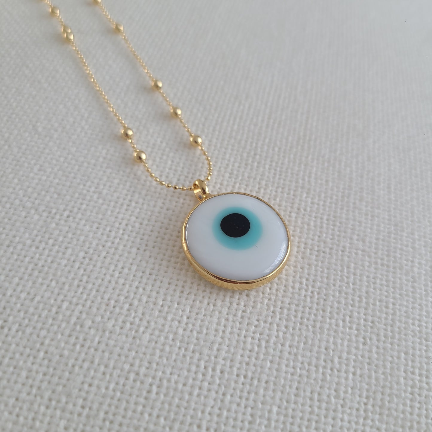 Murano Glass Evil Eye pendant Necklace