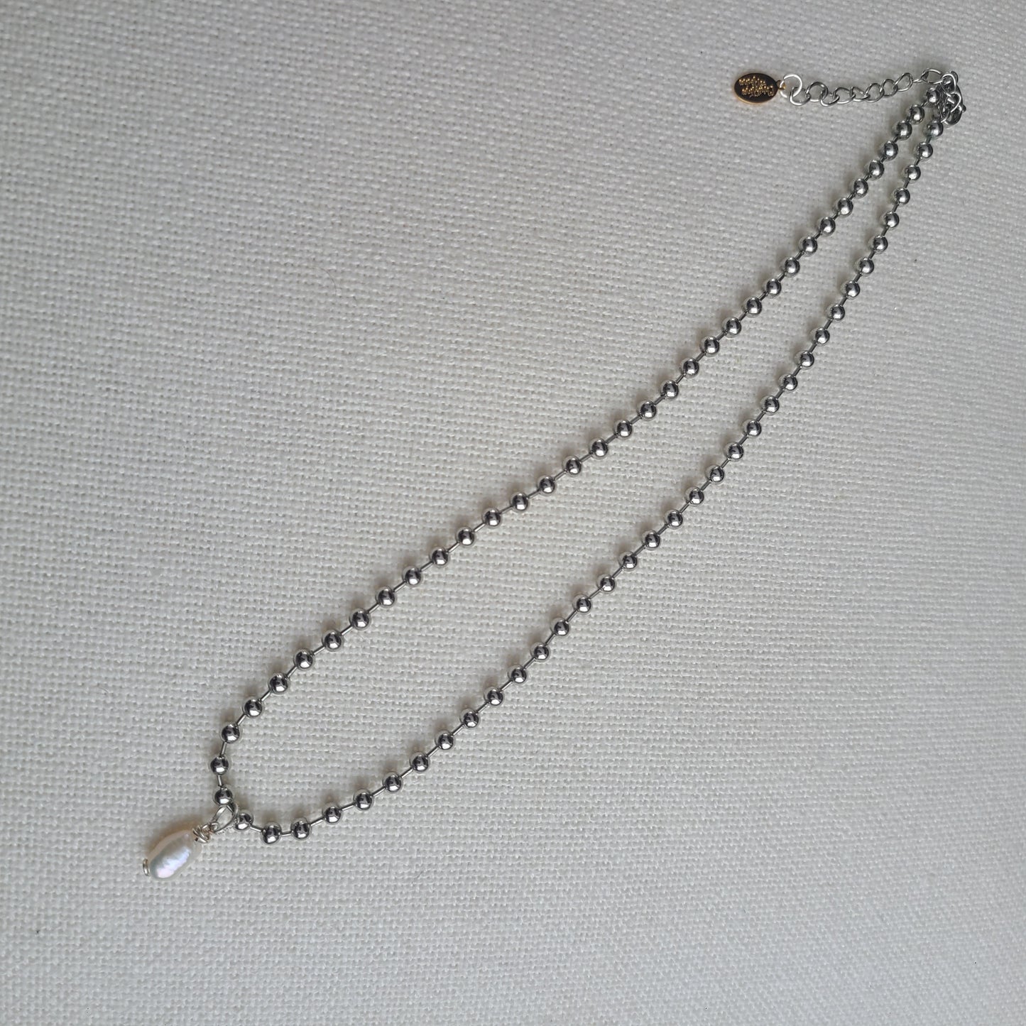 Silver Pearl Necklace