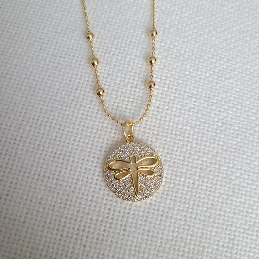 Collier lumineux libellule