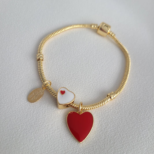 Bracelet Coeur Rouge