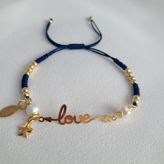 Navy Blue & Star Bracelet