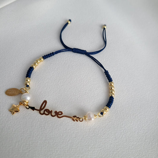 Navy Blue & Star Bracelet