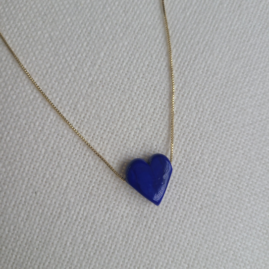 Collier bleu Corazon