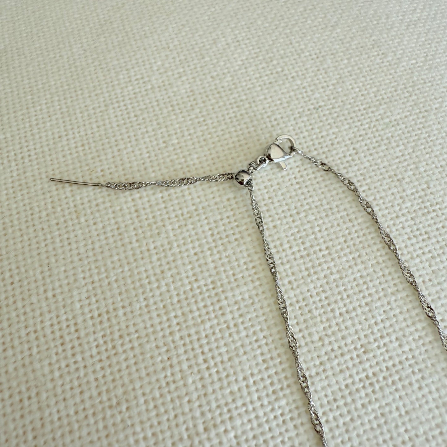 Golden Silver Heart Necklace