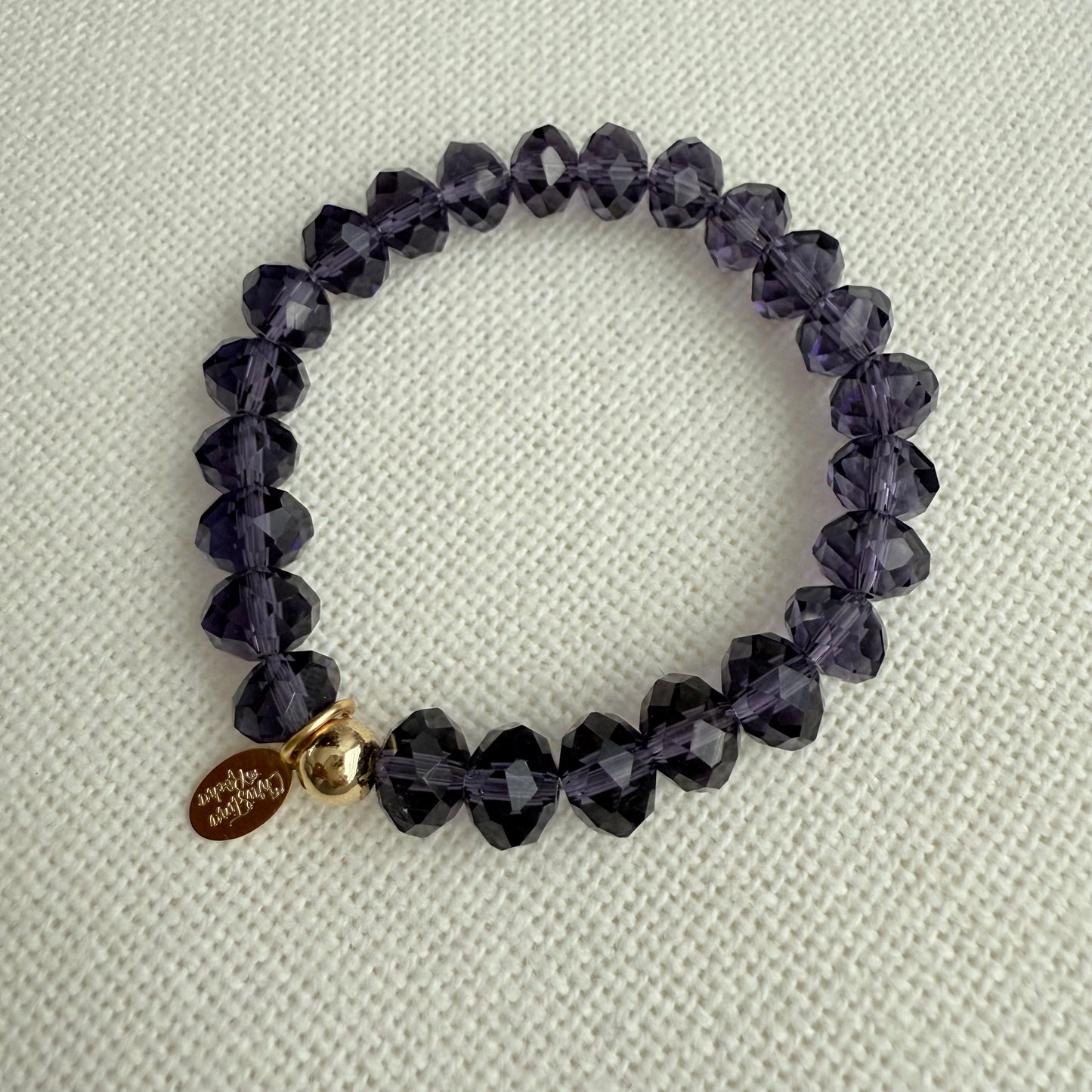 Bracelet Murano Glow – Violet profond