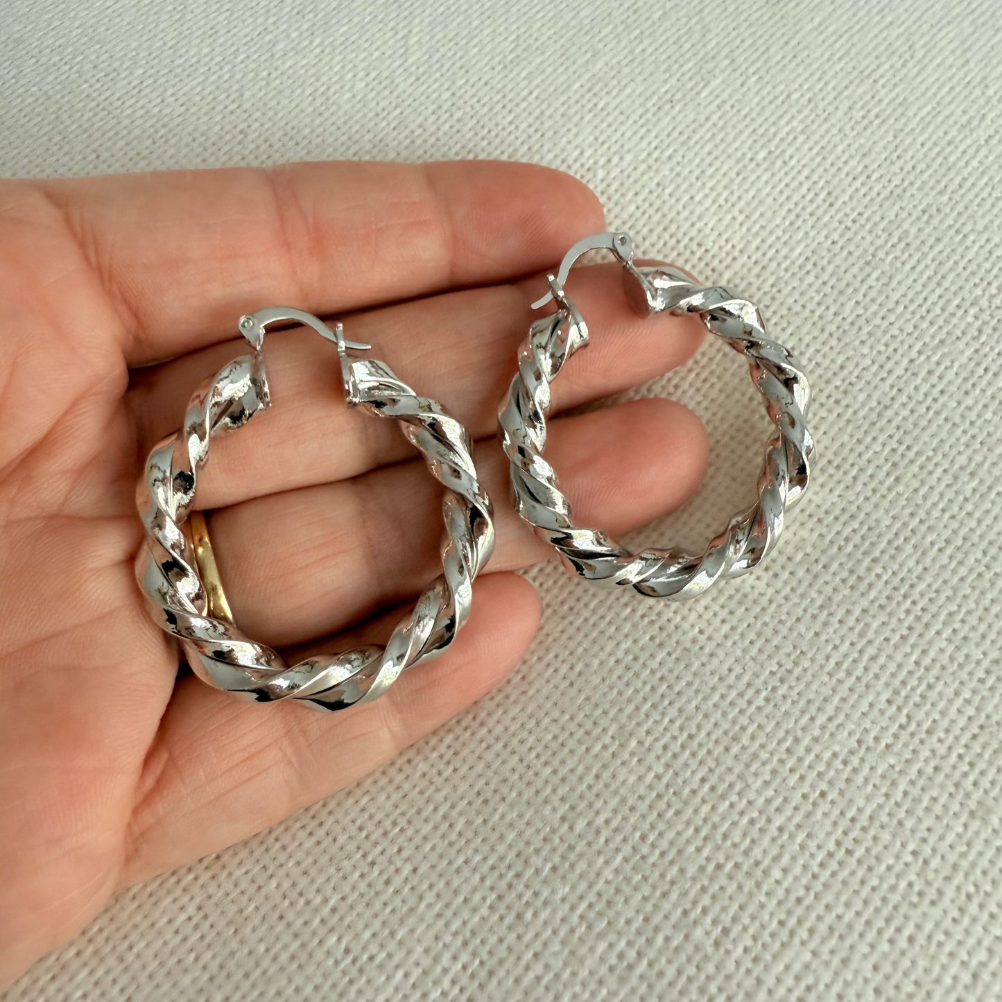 Boucles d'oreilles créoles Lea