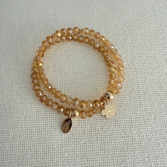 Double Gold Murano Bracelet