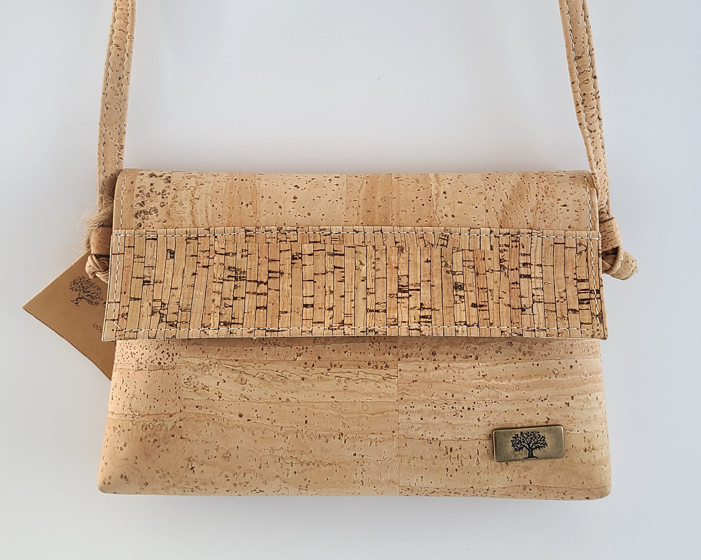 Mila Cork Handbag - Beige